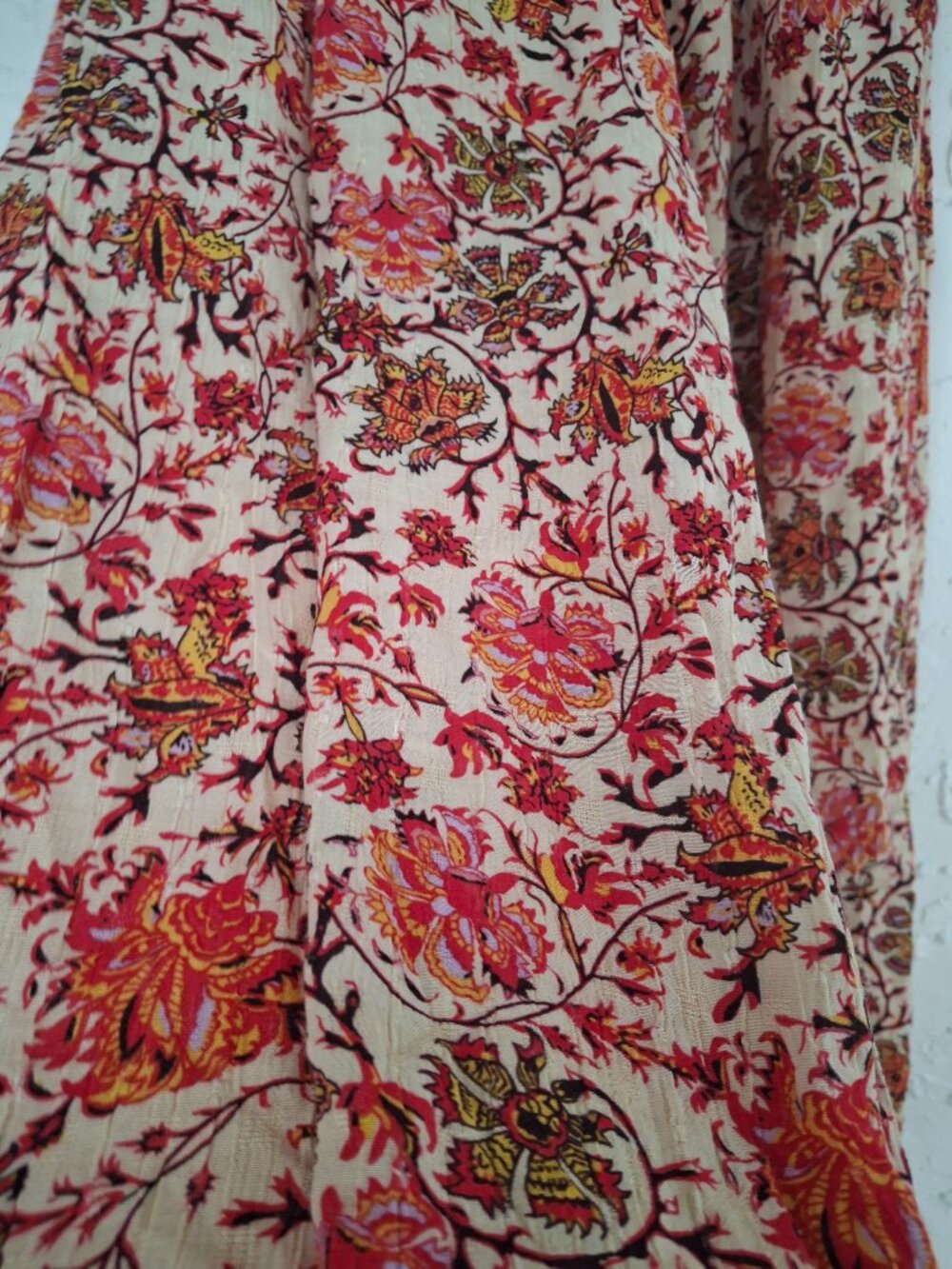 Nicole Miller Bohemian Floral Rayon Lantern Pants Romantic Fest Relaxed Fit M - Picture 11 of 11